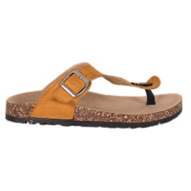 Bekväma VINCEZA flip-flops brun