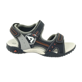 Sandaler Sports Sports läderinsats American Club RL19/19 Navy/Gray orange