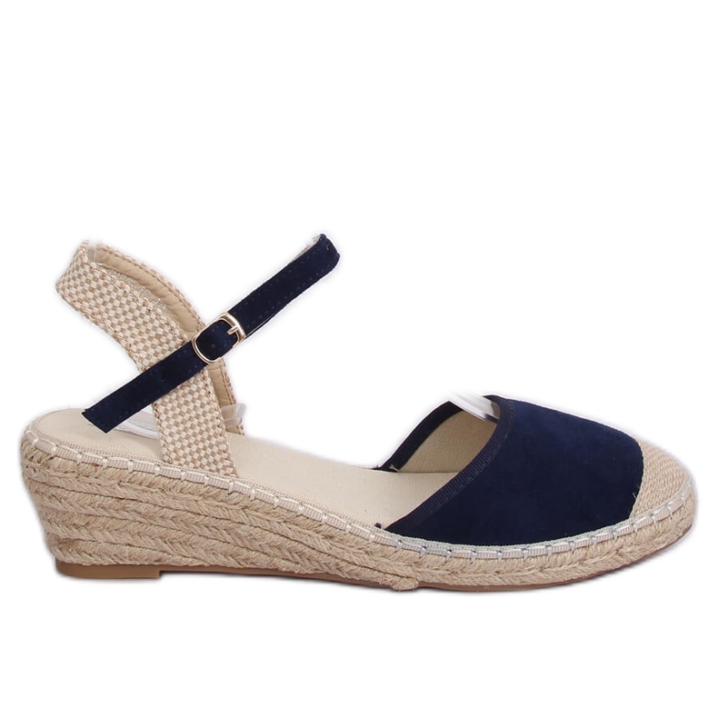Espadriller på kilar marinblå LLI-3M85 Blue Ii Quality