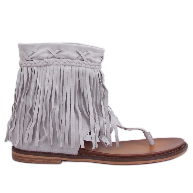 Grå flip-flops med överdel NS129P Grå