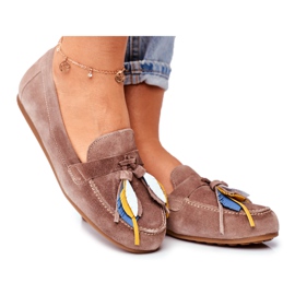 Dam Loafers Maciejka Läder Beige 04494-04 / 00-5