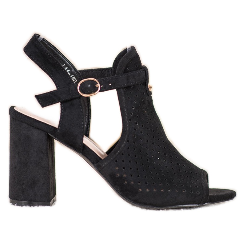 Small Swan Openwork sandaler i stjärnor svart