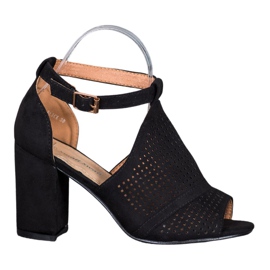 Small Swan Eleganta öppen sandaler svart