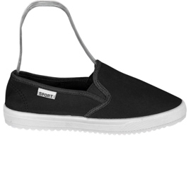 SHELOVET Slip-on sneakers på plattformen svart