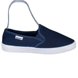 SHELOVET Slip-on sneakers på plattformen blå