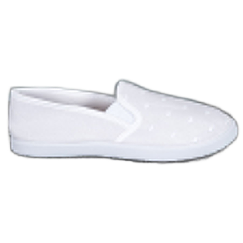 SHELOVET Vita slipons i hjärtan