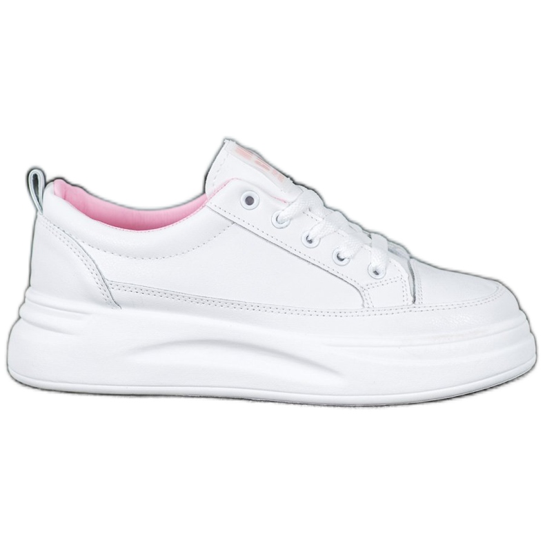 SHELOVET Sneakers på den trevliga tjejplattformen vit