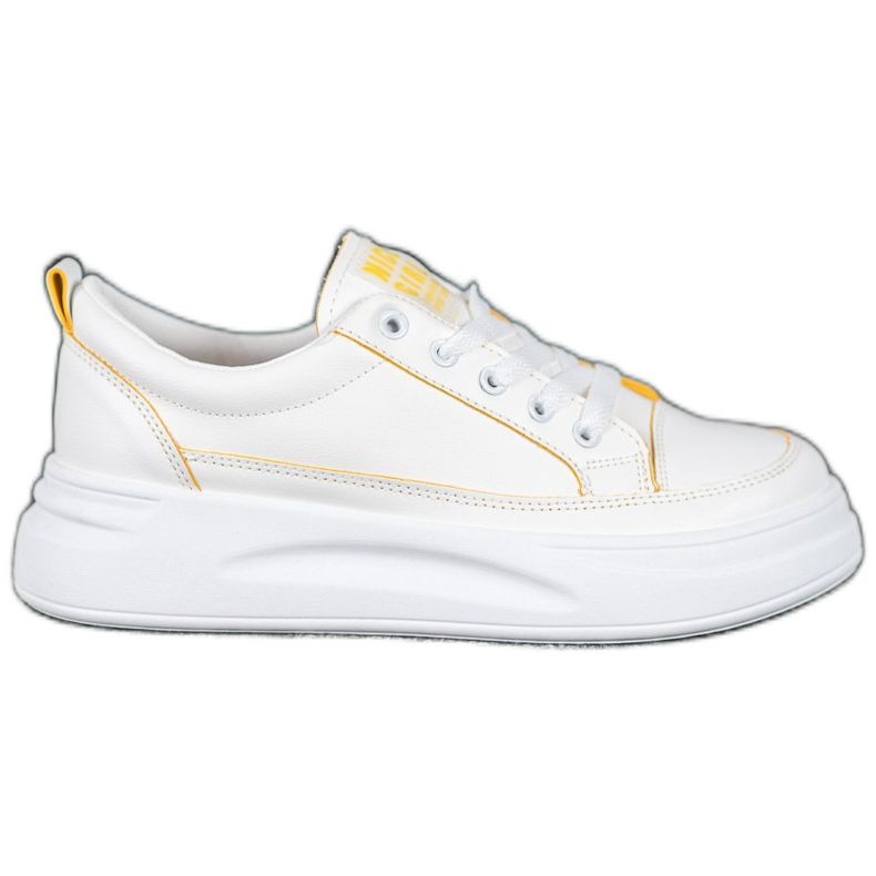 SHELOVET Sneakers på den trevliga tjejplattformen vit