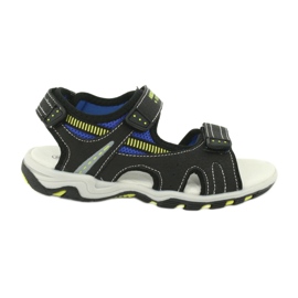 American Club Pojkar sportsandaler läderinsats RL30/20 svart