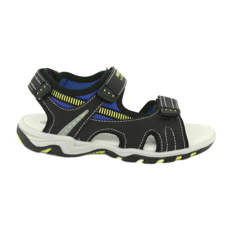 American Club Pojkar sportsandaler läderinsats RL30/20 svart