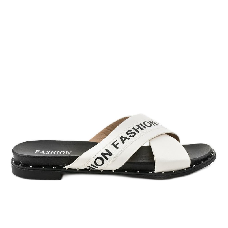 White fashion 888-1 tofflor vit