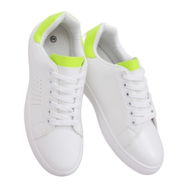 Kvinnors vita och neon sneakers LV101P Flugreen gul