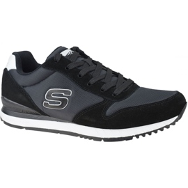 Skechers Sunlite-Waltan M 52384-BLK Skor svart blå