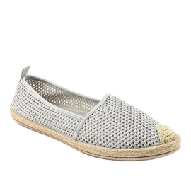 Grå sneakers med spets JX55P