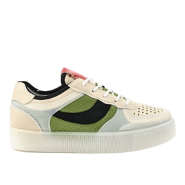 Gröna sportskor LA51P sneakers mångfärgad