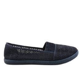 CB1711-47 marinblå slip-on sneakers