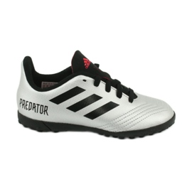 Adidas Predator 19.4 Tf Jr G25825 fotbollsskor silver-