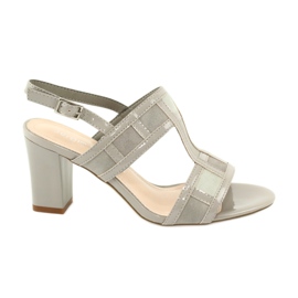 Sandaler på stolpen på Sergio Leone SK814 fotled grå