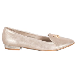 Goodin Glänsande gyllene ballerinor