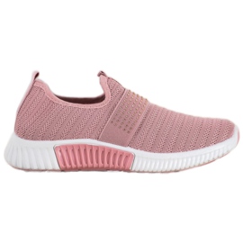 SHELOVET Slip-on sportskor rosa
