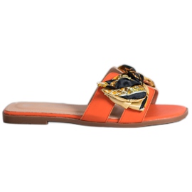 SHELOVET Eleganta tofflor orange