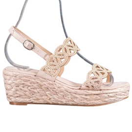 Aclys Sandaler med kil brun