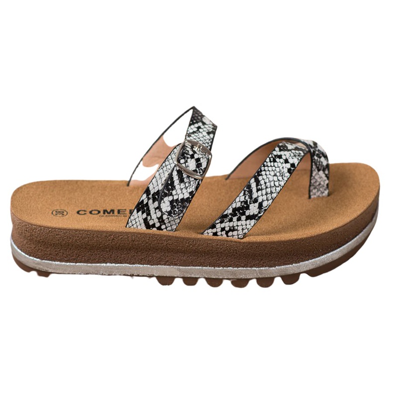 Comer Tofflor På Modeplattformen mångfärgad