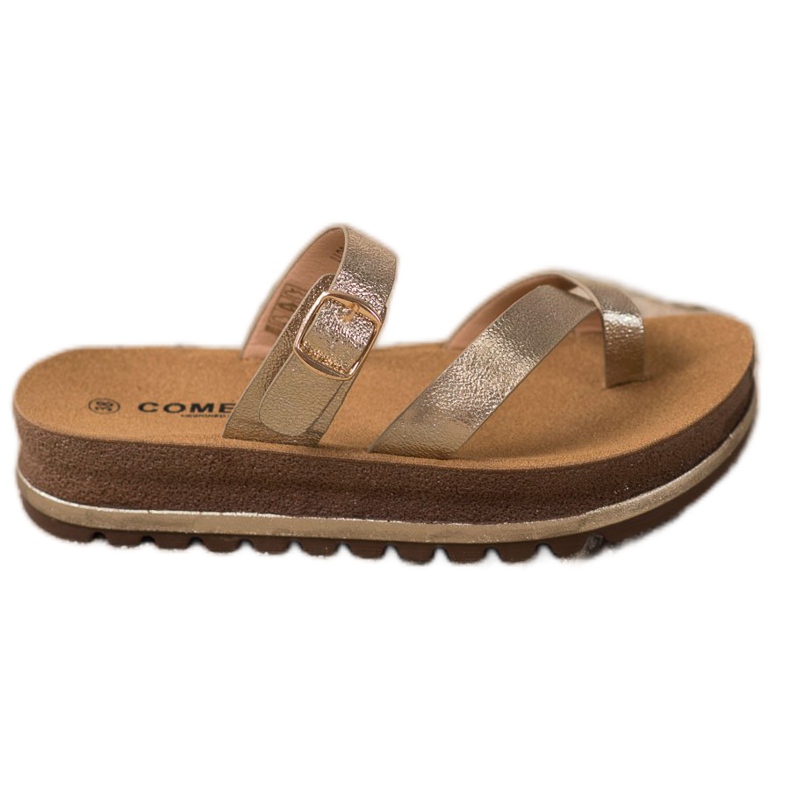 Comer Tofflor På Modeplattformen gul