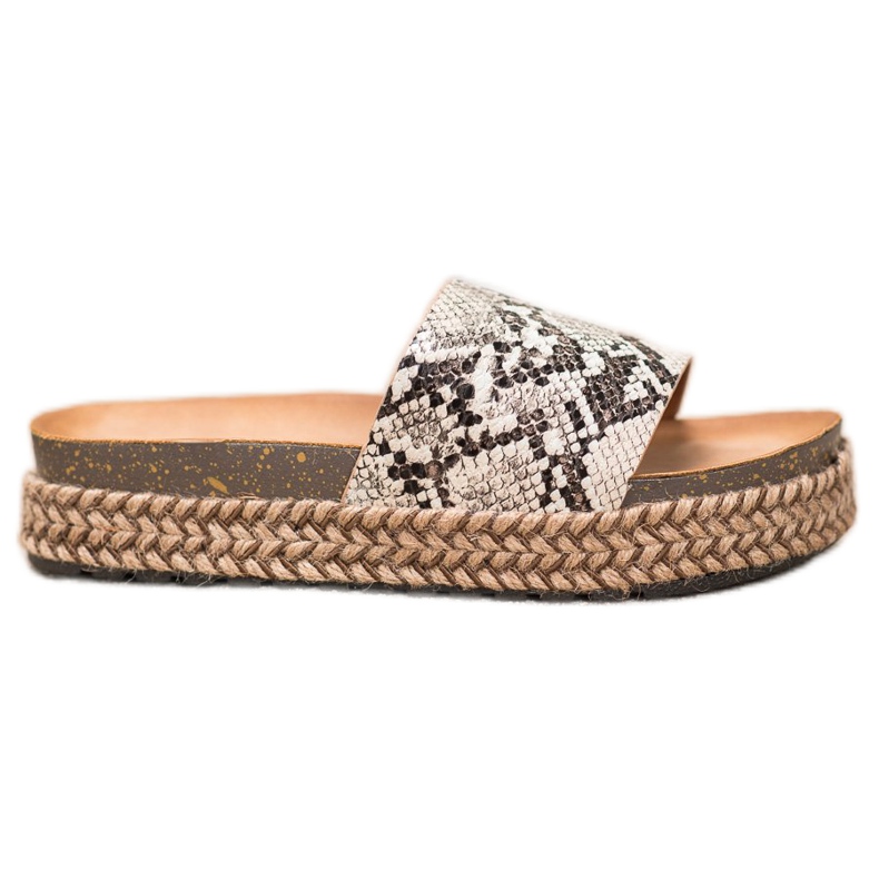 Comer Casual tofflor på plattformen mångfärgad