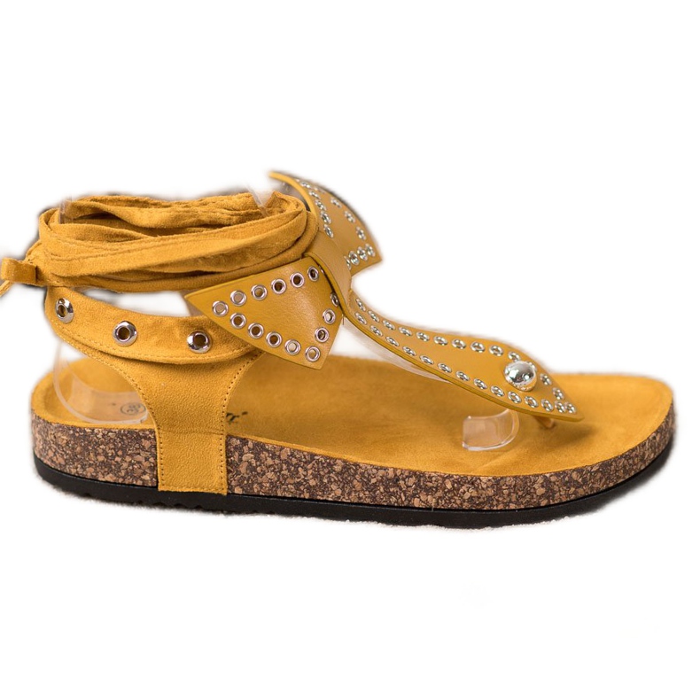 Seastar Slipade sandaler med flip-flops gul