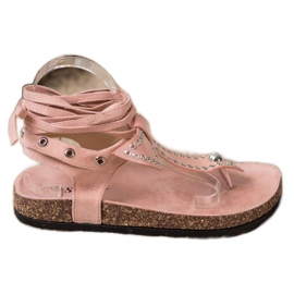 Seastar Slipade sandaler med flip-flops rosa
