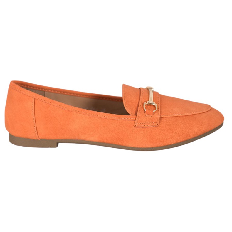 Nio Nio Eleganta loafers med ekoläder orange