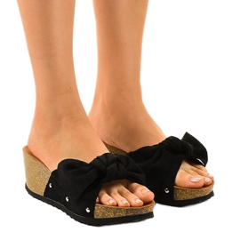 Svarta kilsandaler 7862-KL