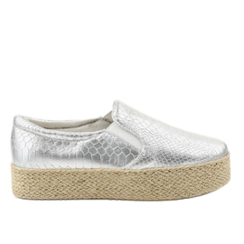 Silver slip-on espadriller 6140 grå