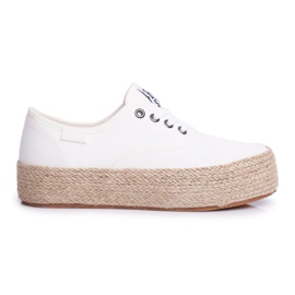 Dam Espadrilles Big Star White FF274143 vit