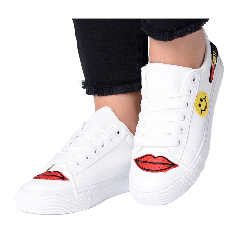 Kvinnors sportskor White Patches RedMouth vit