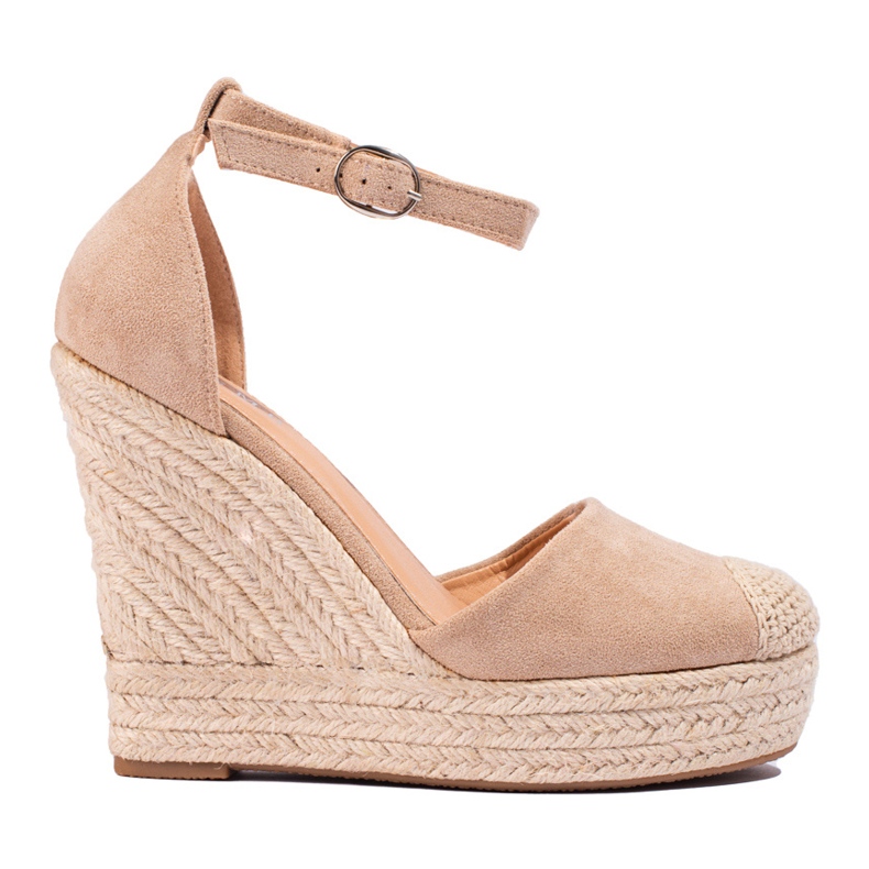 SHELOVET Snygga espadrillor beige