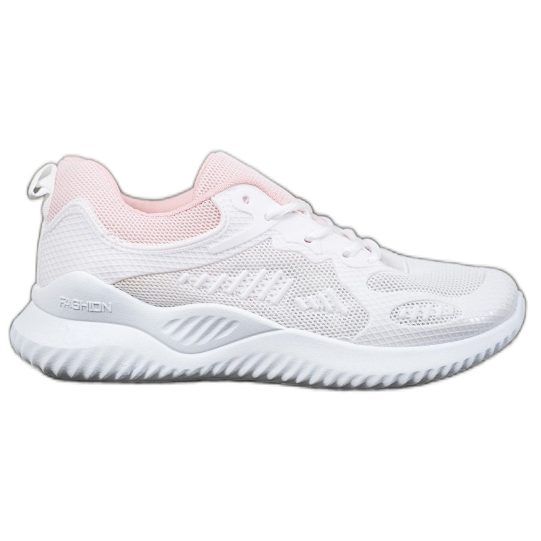 SHELOVET Sneakers med mesh vit