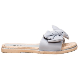 SHELOVET Snygga grå tofflor