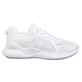 SHELOVET Sneakers med mesh vit