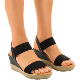 Svarta kilsandaler 9R170