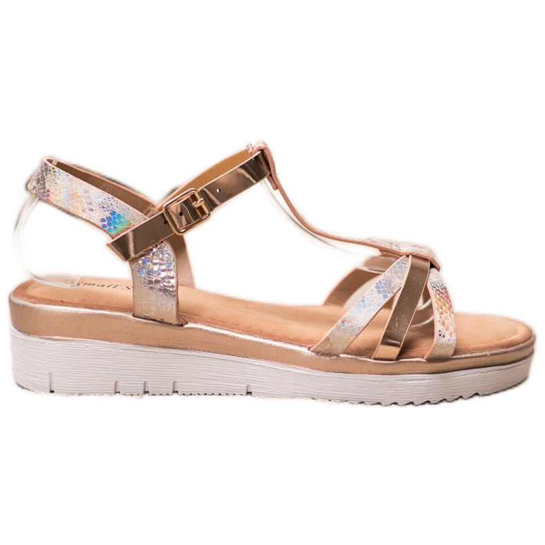 Small Swan Sandaler med Holo -effekt gyllene