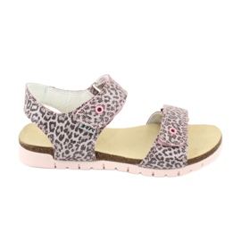 Bartek rosa sandaler med leopardmönster 79183-BBK