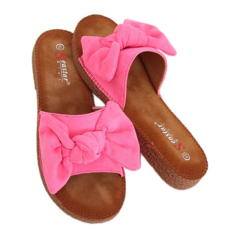 Fuchsia YQ230 Fuchsia tofflor för kvinnor rosa