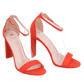 Orange högklackade sandaler NF-37P Orange mångfärgad