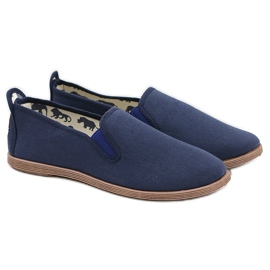 LIBRAPOP Herrtextil Marinblå Espadrilles Livo -sneakers