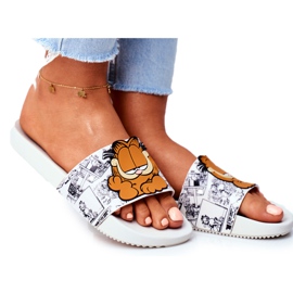 Dam Tofflor Garfield ZAXY Vit FF285074