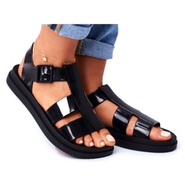 Doftande gummisandaler för kvinnor ZAXY Black FF285024 svart