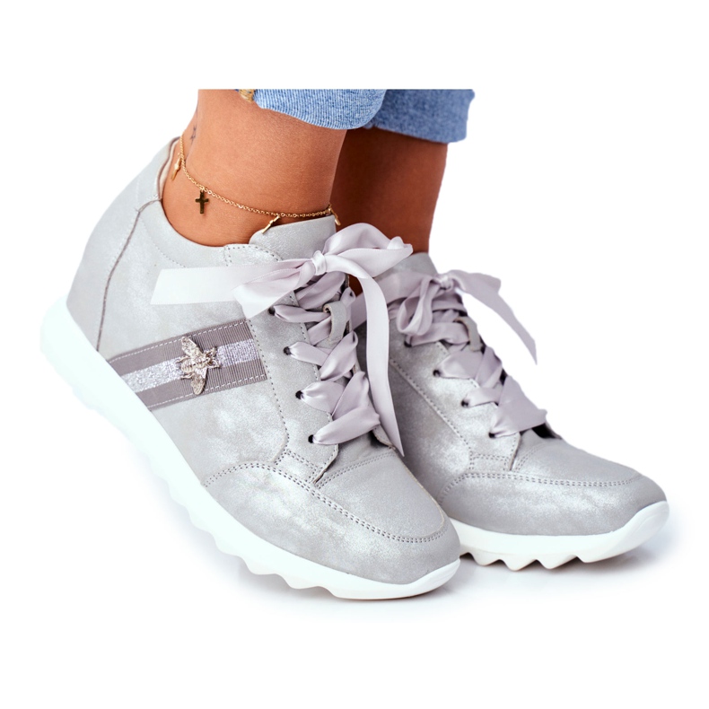 Dam sneakers M.DASZYŃSKI Grå SA170-2