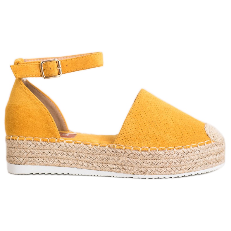 SHELOVET Openwork Espadrilles gul